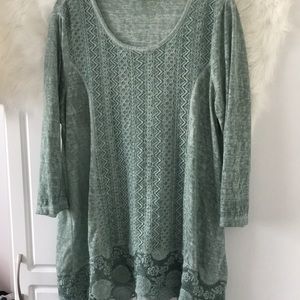 Super Soft Green tunic/ shirt